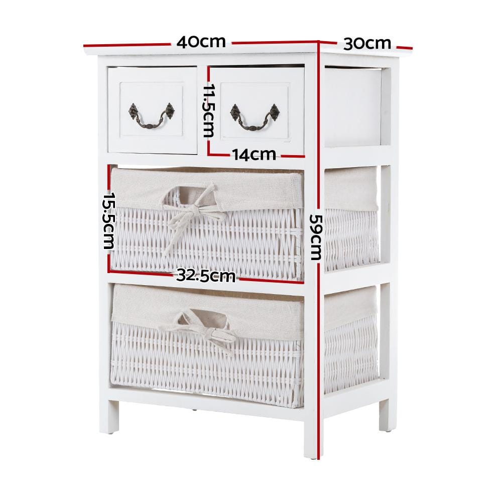 Artiss Chest of Drawers Storage Cabinet Dresser Chest of Drawers Bedside Table Bathroom Lamp Side