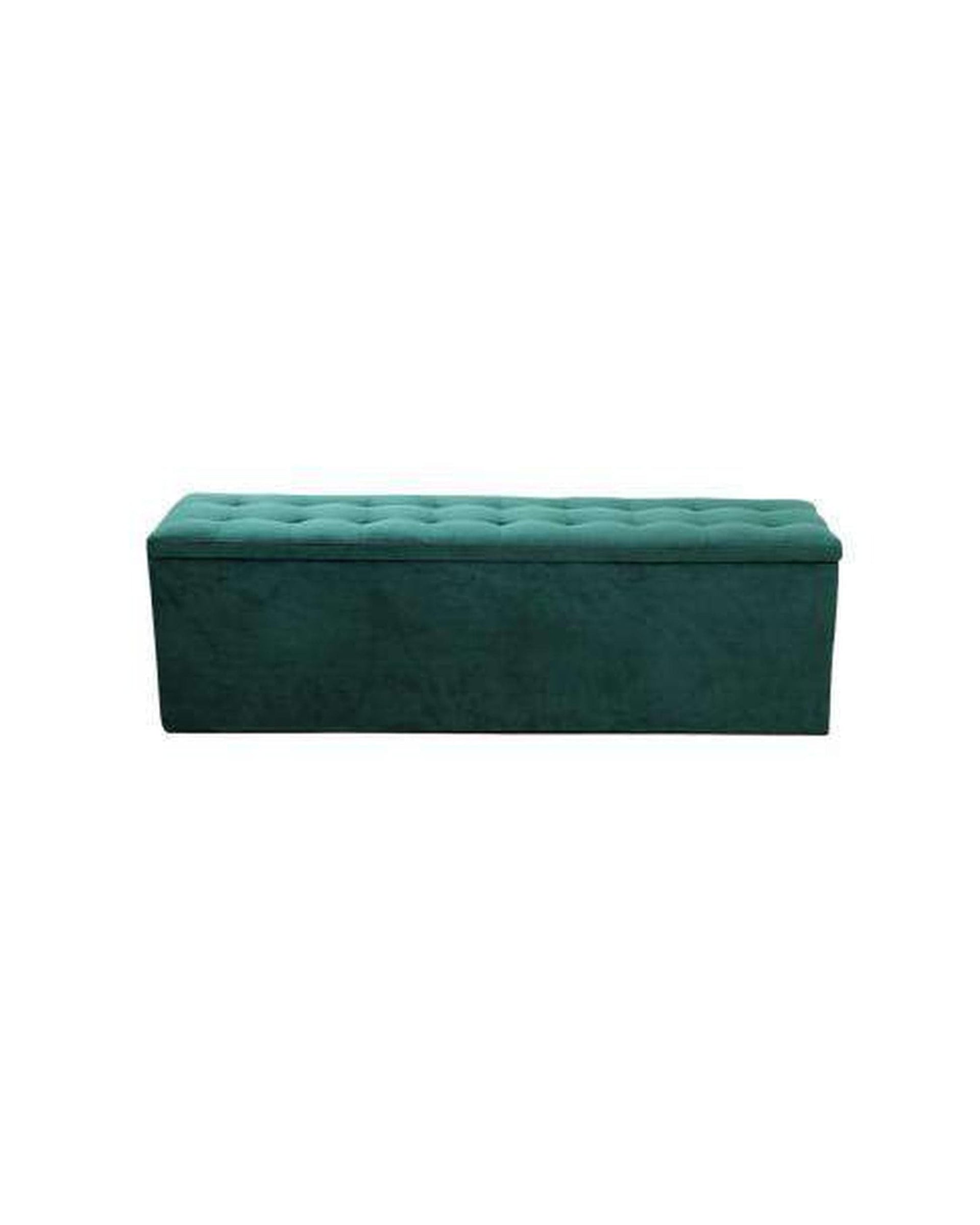 Artiss Ottoman Storage Ottoman Blanket Box Velvet Foot Stool Rest Chest Couch Green