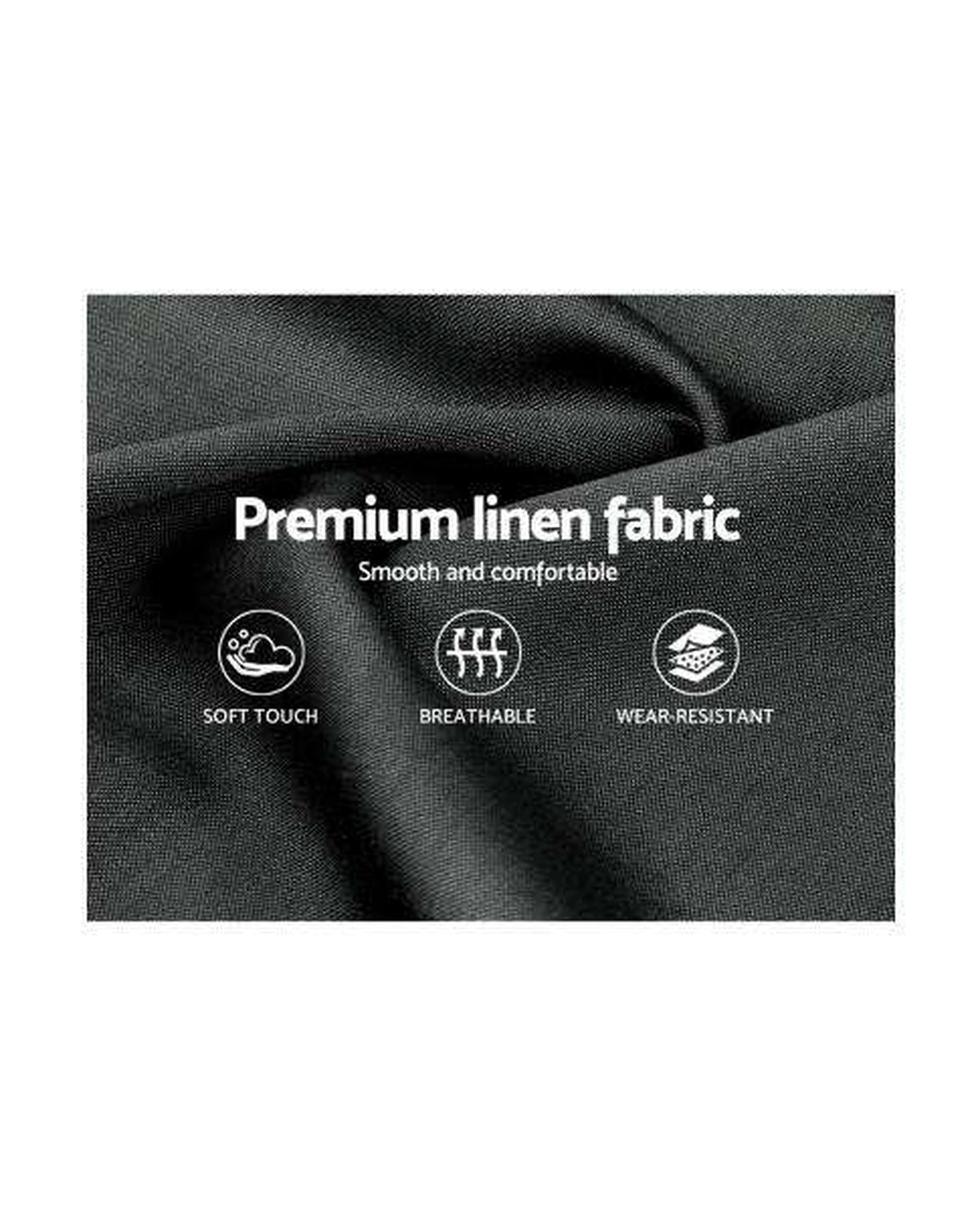 Artiss Bedframe TOKI Storage Gas Lift Bed Frame without Headboard Fabric - Charcoal