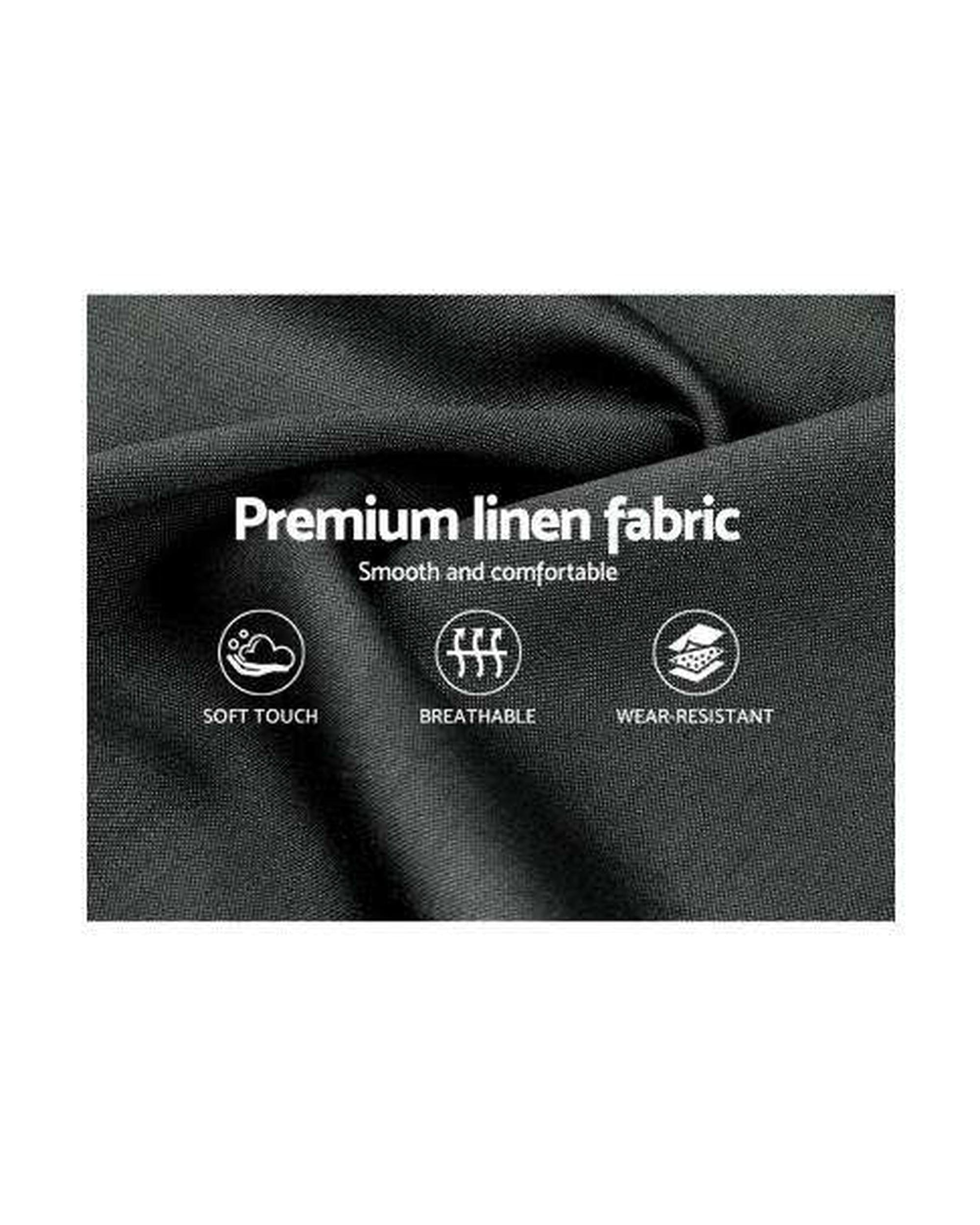 Artiss Bedframe TOKI Storage Gas Lift Bed Frame without Headboard Fabric - Charcoal