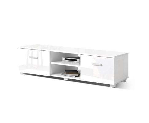 Artiss TV Unit TV Cabinet Entertainment Unit Stand High Gloss Furniture Storage Drawers 140cm White