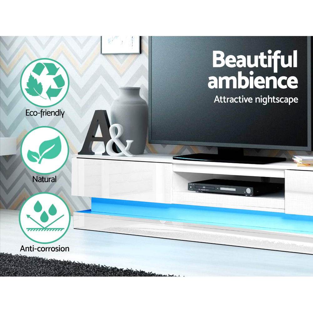 Artiss TV Unit TV Cabinet Entertainment Unit Stand Storage RGB LED 180cm Display Shlef
