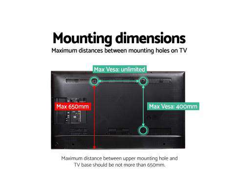 Artiss TV Accessories TV Mount Stand Bracket Riser Universal Table Top Desktop 32 to 65 Inch