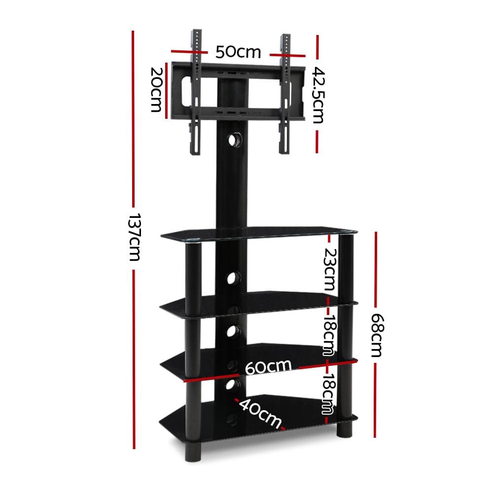 Artiss TV Accessories TV Mount Stand Swivel Bracket 3 Tier Floor Shelf 32 to 50 inch Universal