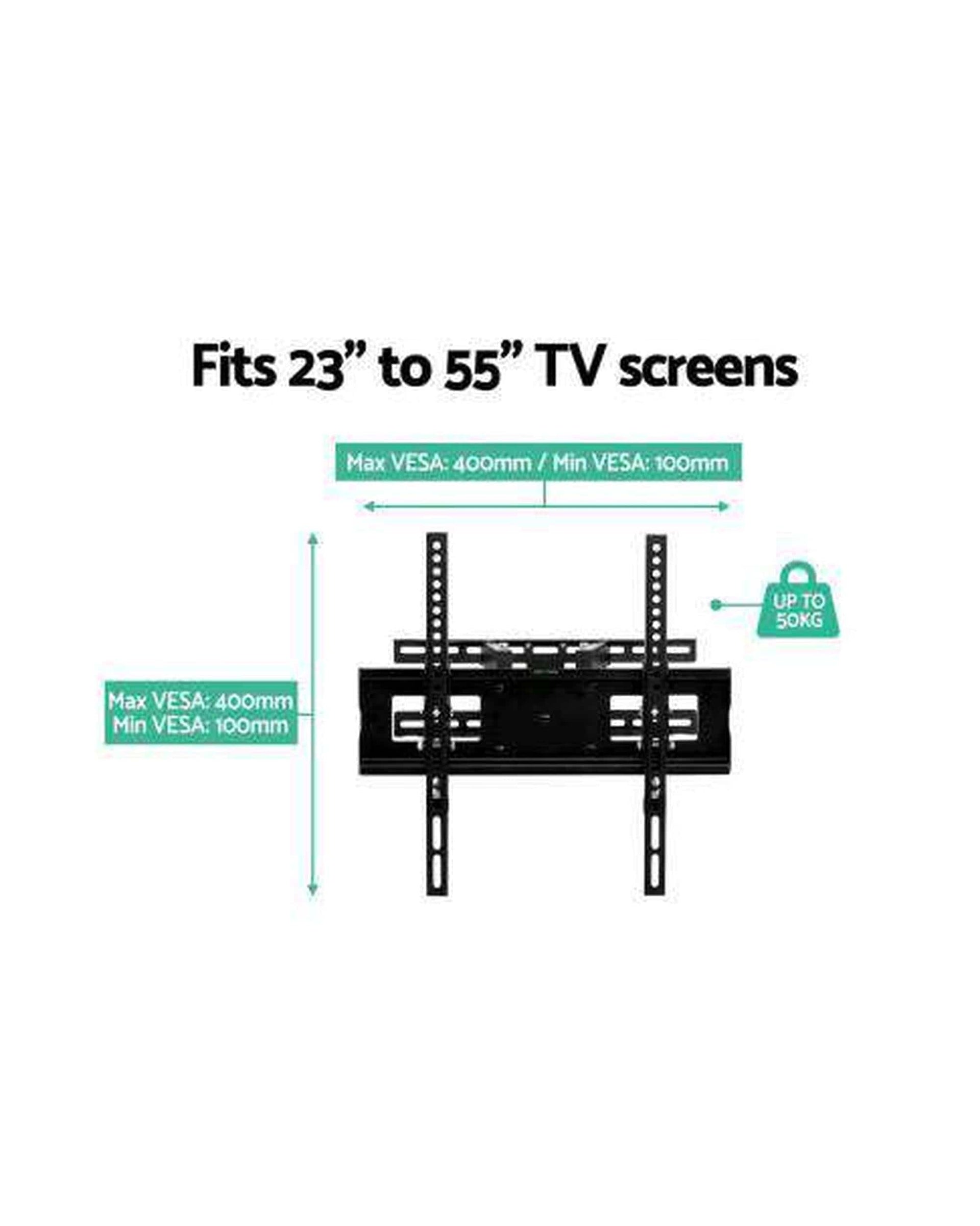 Artiss TV Accessories TV Wall Mount Bracket Tilt Swivel Full Motion Flat Slim LED LCD 23 32 42 50 55 inch