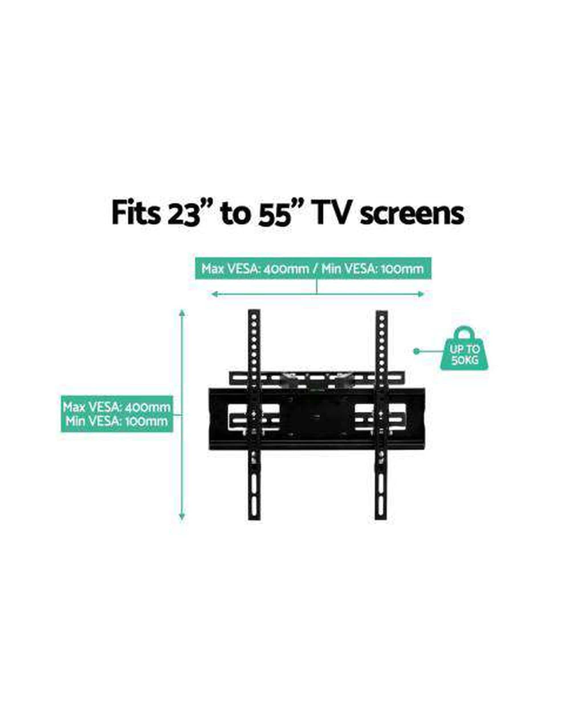 Artiss TV Accessories TV Wall Mount Bracket Tilt Swivel Full Motion Flat Slim LED LCD 23 32 42 50 55 inch