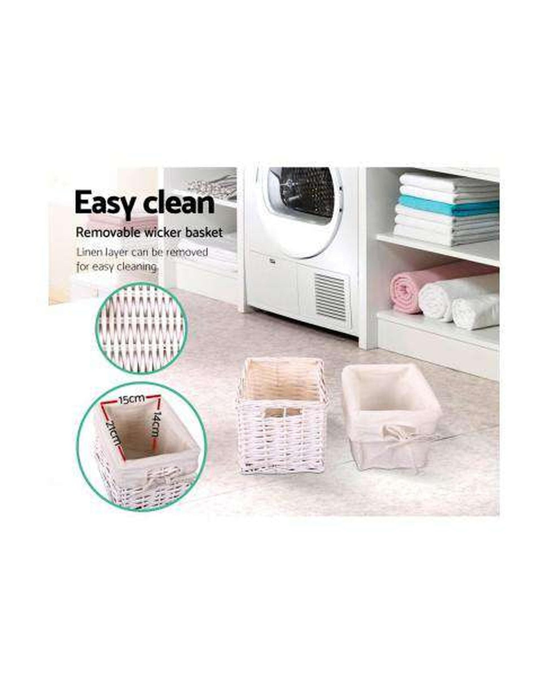 Artiss Bedside Table Twin Pack Budget Bedside Table - White