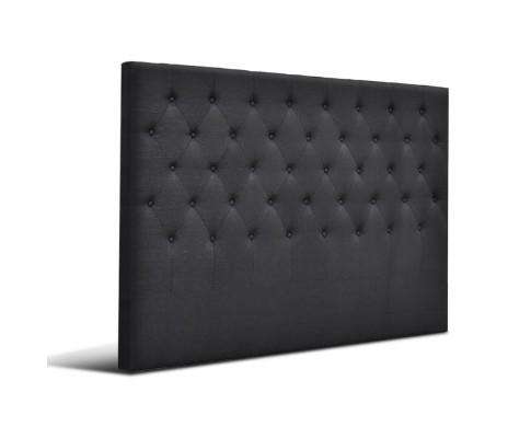Artiss Bedhead Upholstered Fabric Headboard - Charcoal