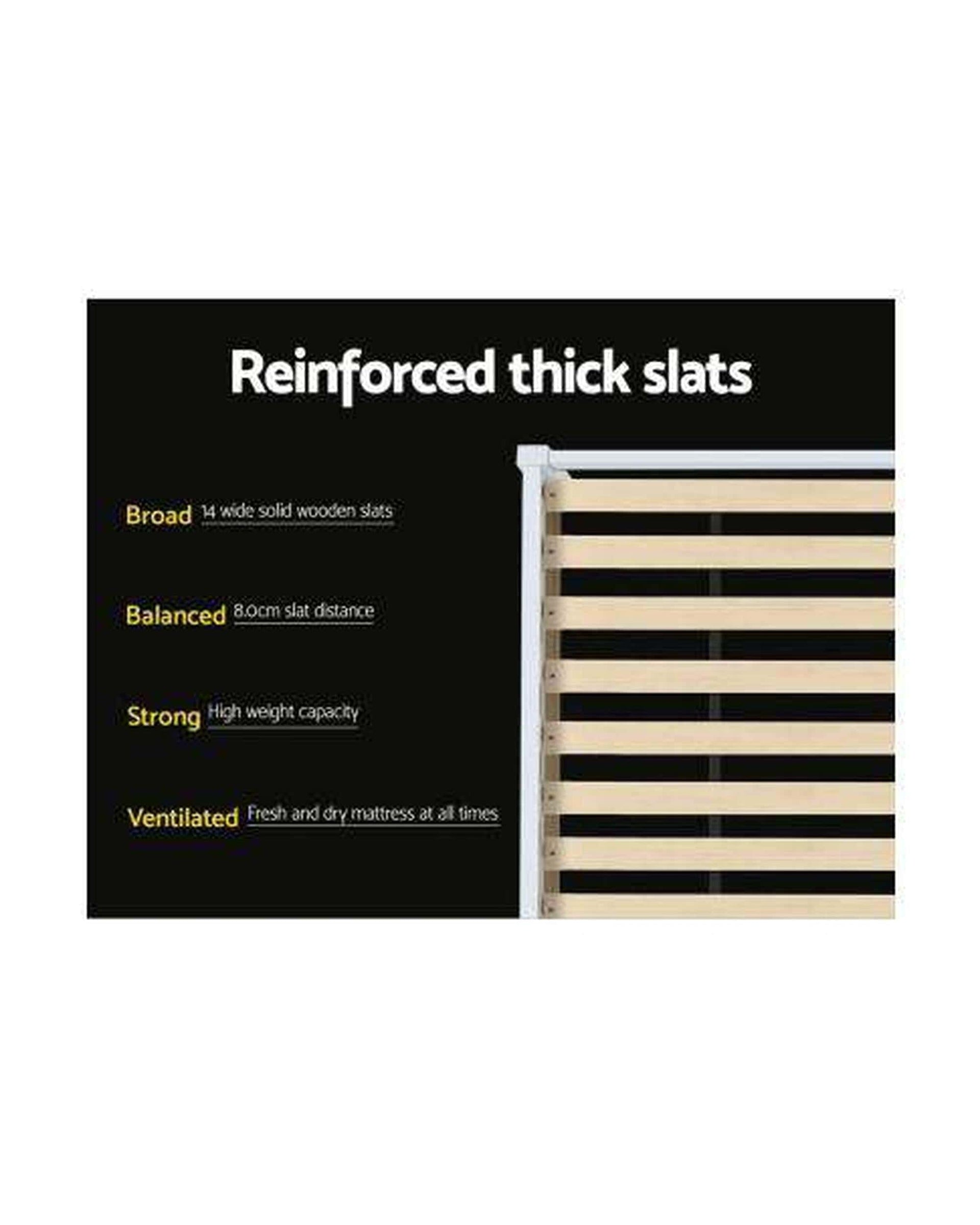 Artiss Bedframe Wooden White Holy Kids Bedframe