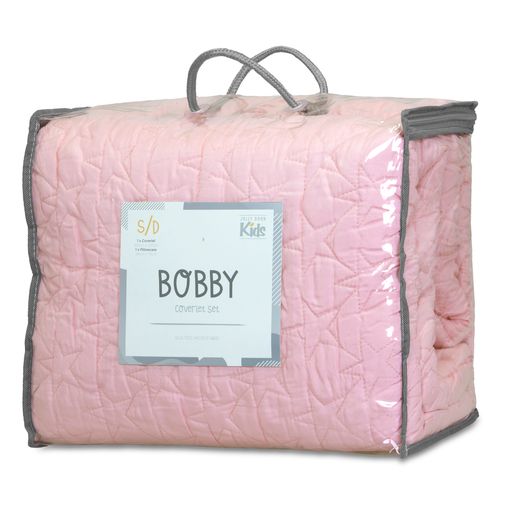 Jelly Bean BOBBY Coverlet Set - PINK & DENIM Jelly Bean Kids