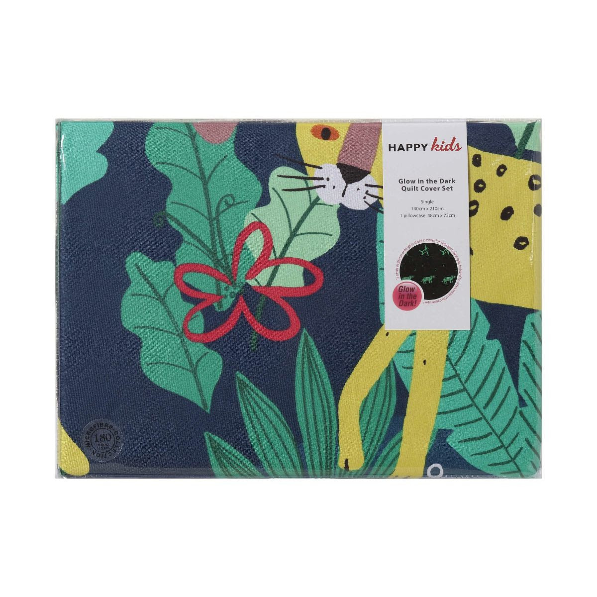 Happy Kids Rainforest Glow in the Dark Quilt Cover Set Happy Kids Bedding