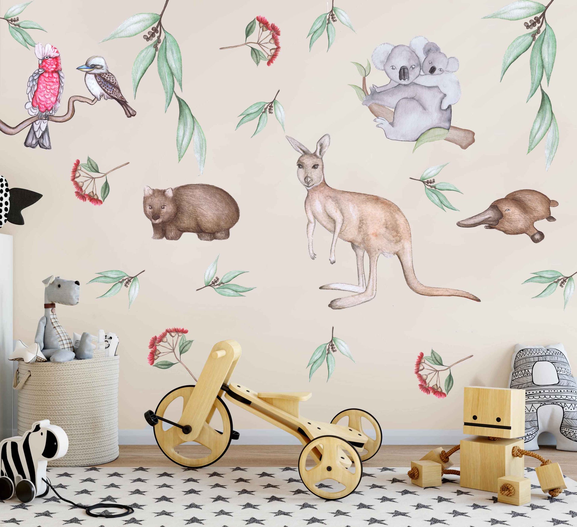Kids Australian animal wall sticker