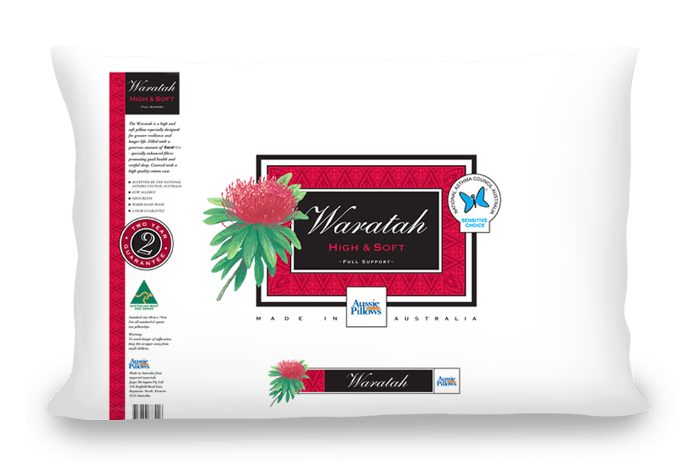Aussie Pillows Pillows/Cushions Aussie Pillows - Standard Pillow - Waratah