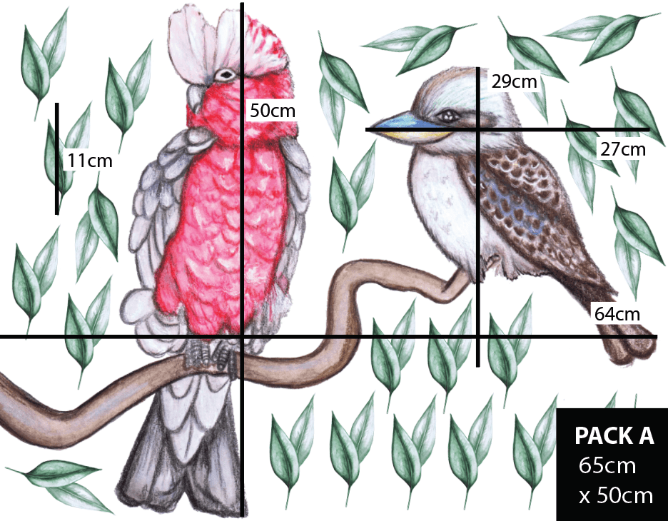Australian Birds wall sticker