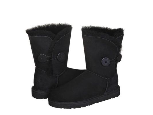 Australian UGG Original UGG Black / 5 Female (USA) Australian UGG Original Short Button WATER PROOF UGG Boots  - 8 Colours
