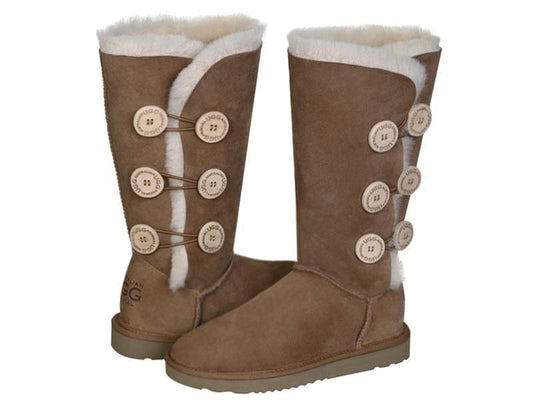 Australian UGG Original UGG Chestnut / 5 Female (USA) Australian UGG Original Tall 3 Button WATER PROOF UGG Boots  - 8 Colours