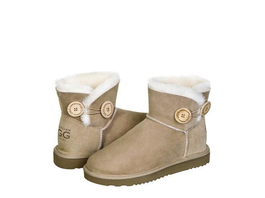 Australian UGG Original UGG Sand / 5 Female (USA) Australian UGG Original Mini Button WATER PROOF UGG Boots  - 8 Colours