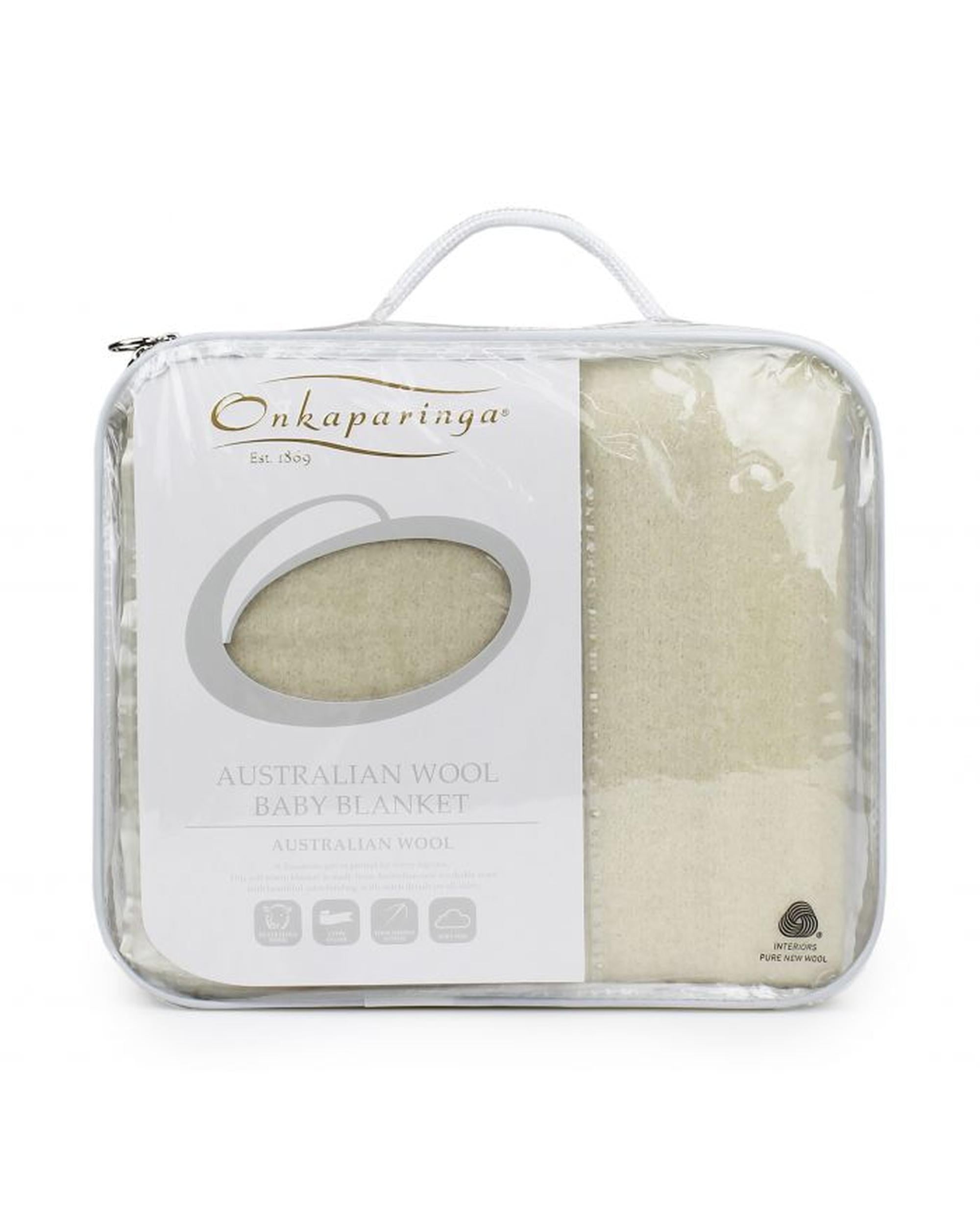 Onkaparinga Baby Australian Wool Baby Cot Blanket Onkaparinga