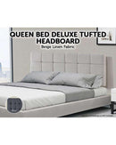 Tuft Fabric Linen Bedhead - 2 Colours Palermo