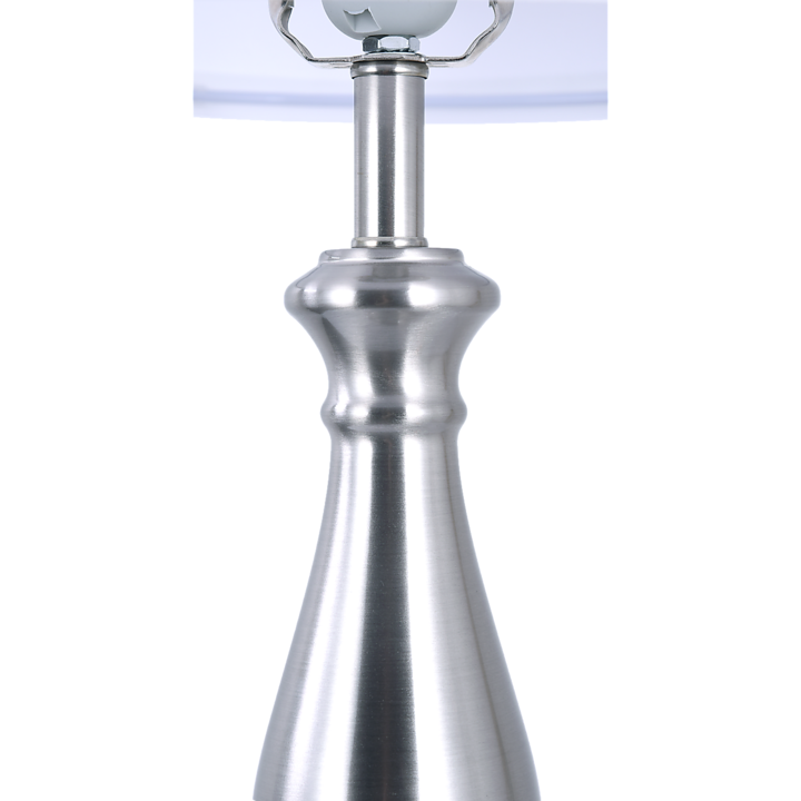 3-Piece Lamp Set with Nickel Finish for Modern Home Palermo