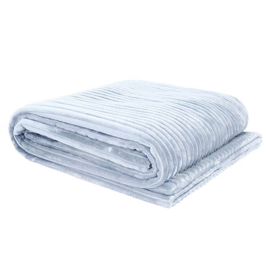 Bambury Blanket Bambury Channel Throw - Sky
