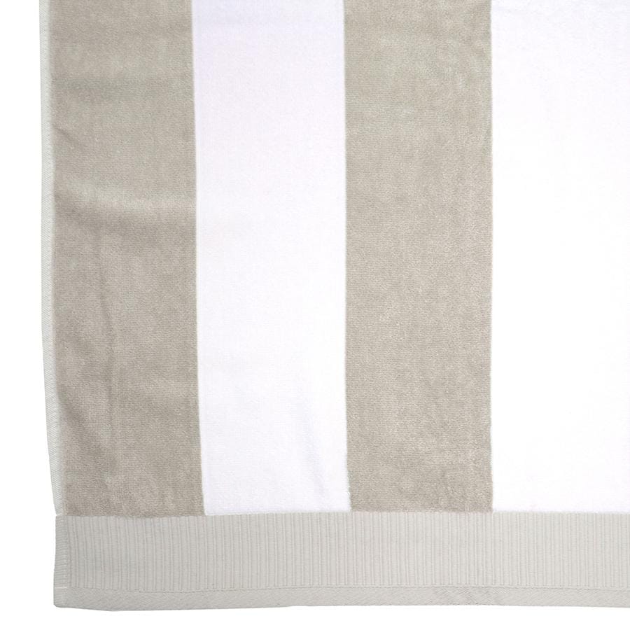 Bambury Beach Towels Bambury Classic Stripe Towel - Pebble