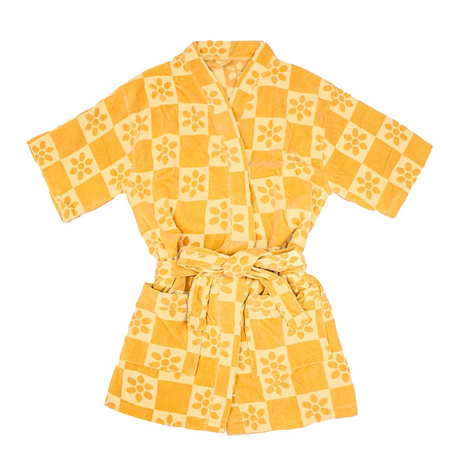 Bambury Pajamas Bambury Daisy Check Robe - Mango