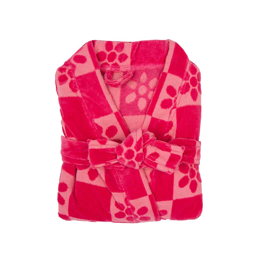 Bambury Pajamas Bambury Daisy Check Robe - Pink