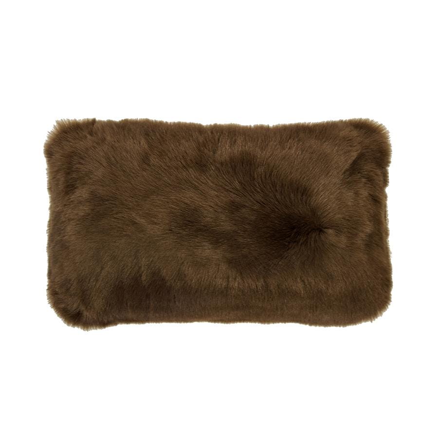 Bambury Cushion Bambury Faux Fur Cushion - Rectangle - Hazel