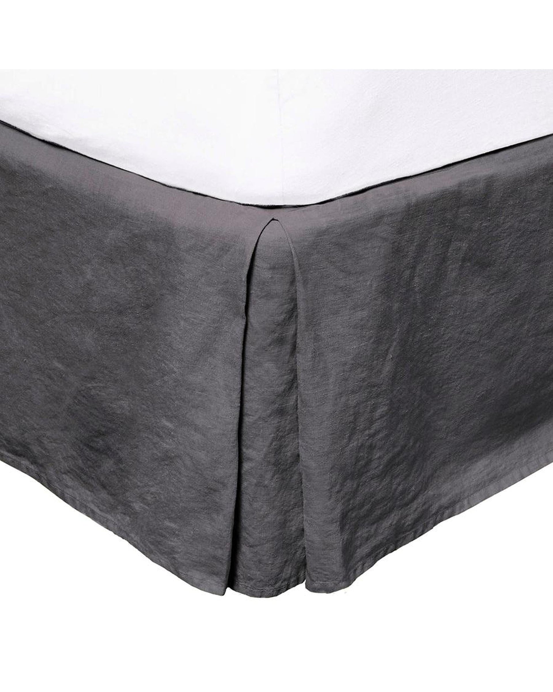 Bambury Valance Bambury French Flax Linen Valance - Charcoal