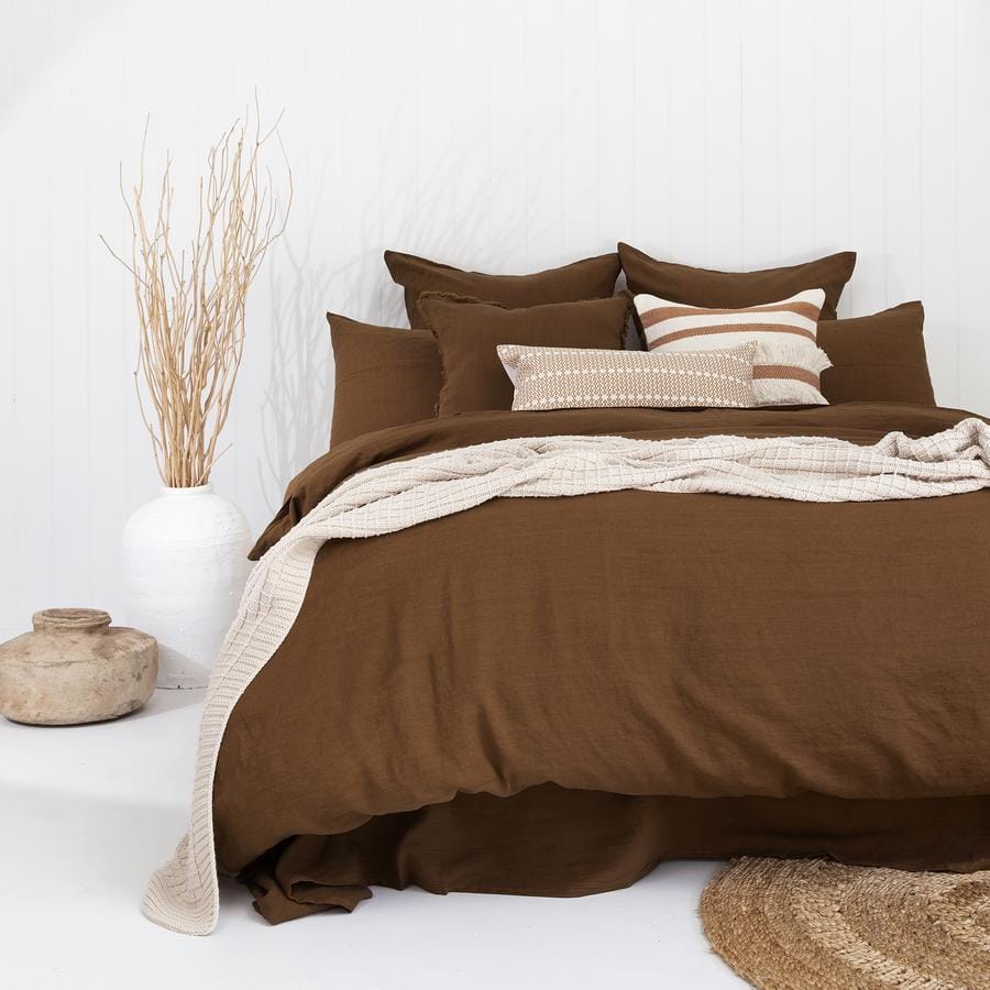 Bambury Quilt Cover Bambury French Linen Quilt Cover Set - Hazel