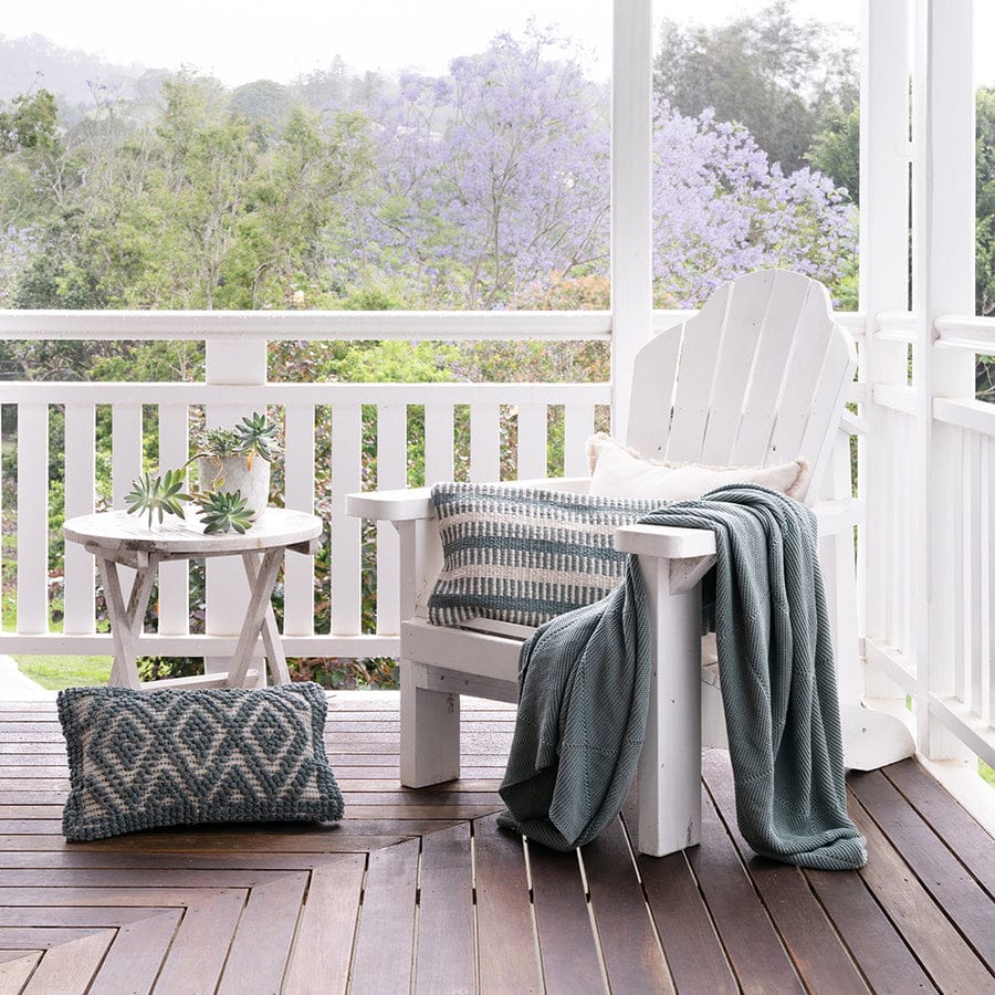 Bambury Blanket Bambury Freya Throw - Ocean