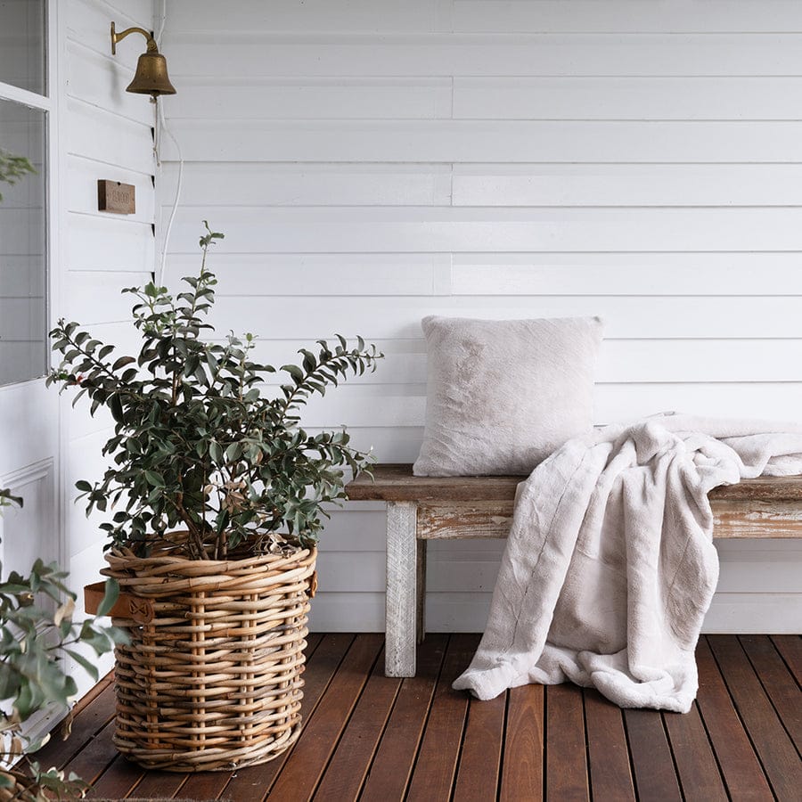 Bambury Blanket Bambury Frida Faux Fur Throw - Pebble