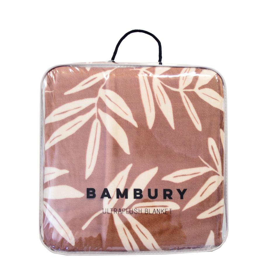 Bambury Blanket Bambury Hakea Ultraplush Blanket - Woodrose