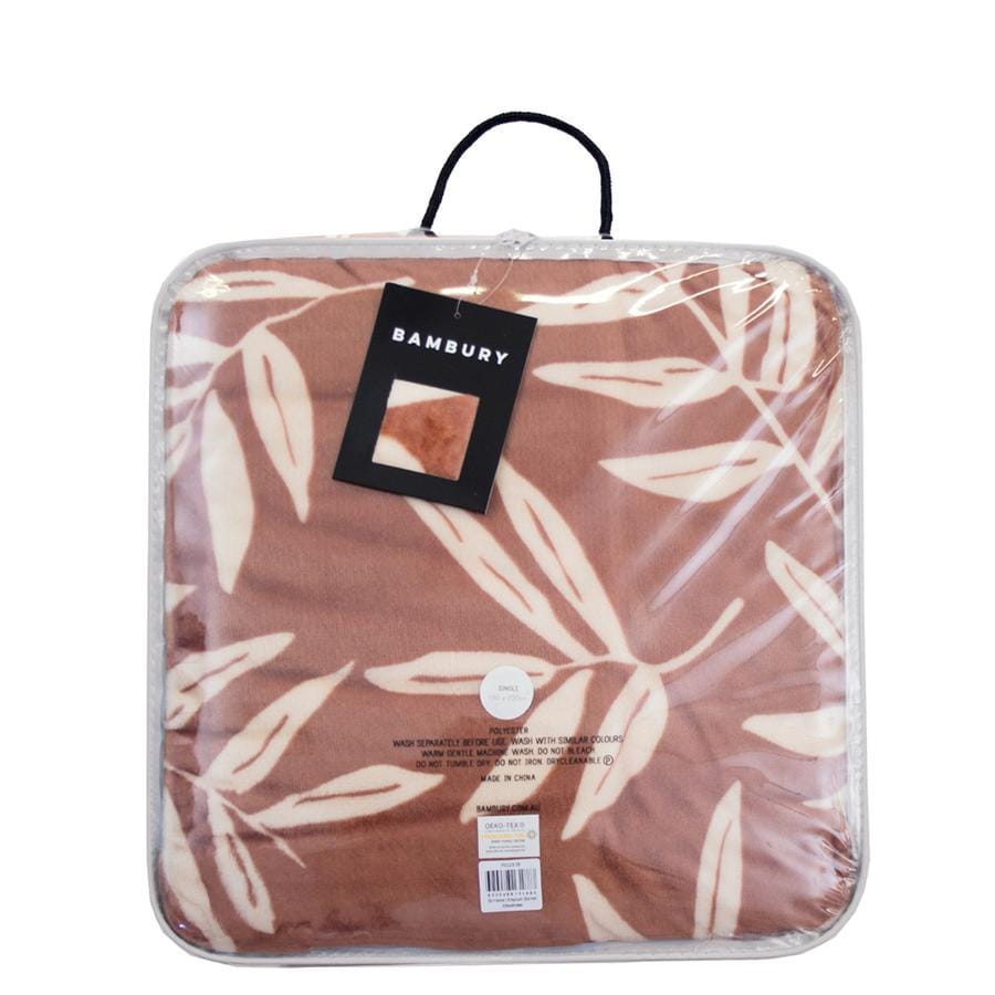 Bambury Blanket Bambury Hakea Ultraplush Blanket - Woodrose
