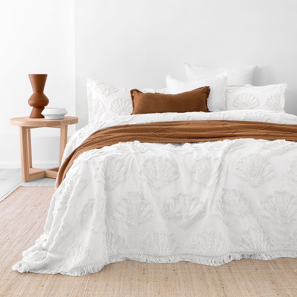 Bambury Coverlet Bambury Hydra Coverlet Set - White