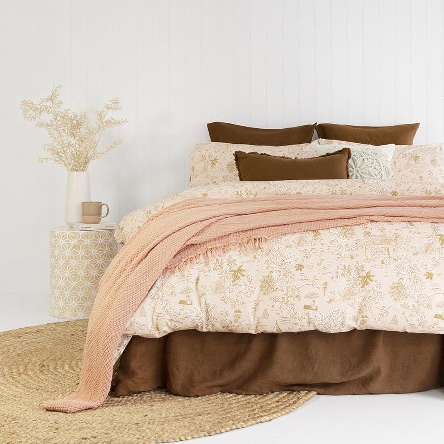 Bambury Blanket Bambury Madalena Throw - Papaya