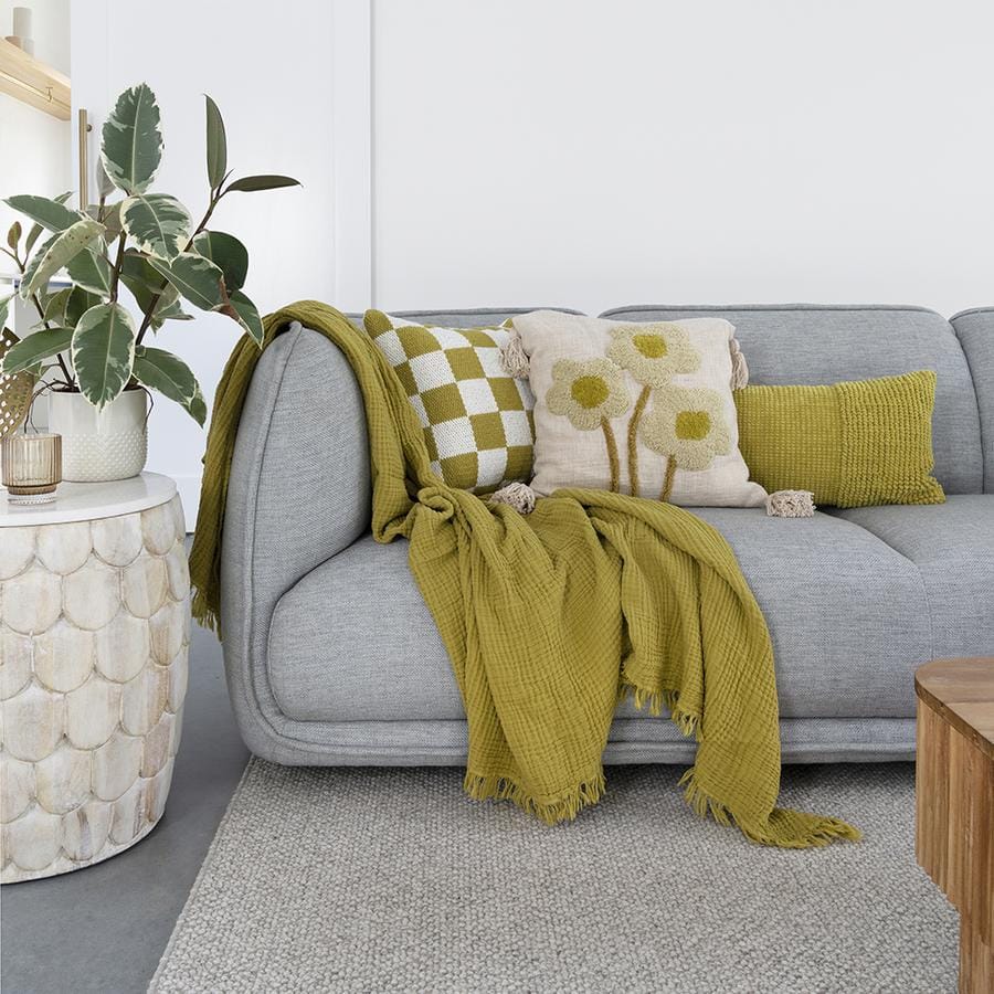 Bambury Blanket Bambury Madalena Throw - Pickle