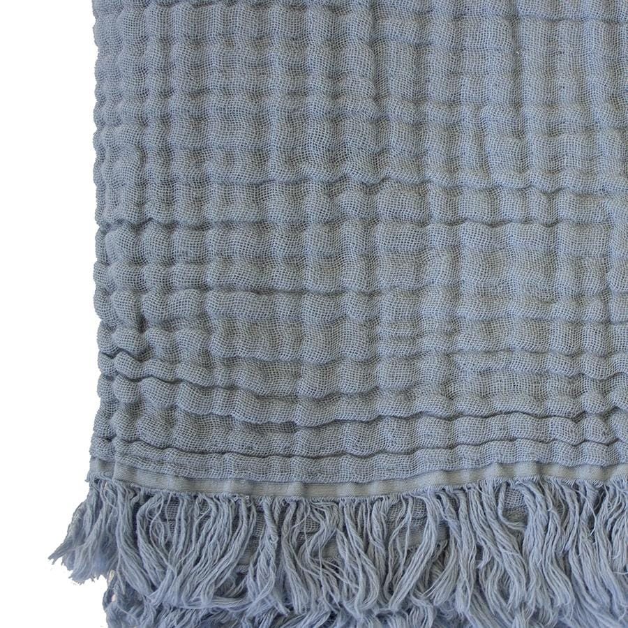 Bambury Blanket Bambury Madalena Throw - Steel Blue