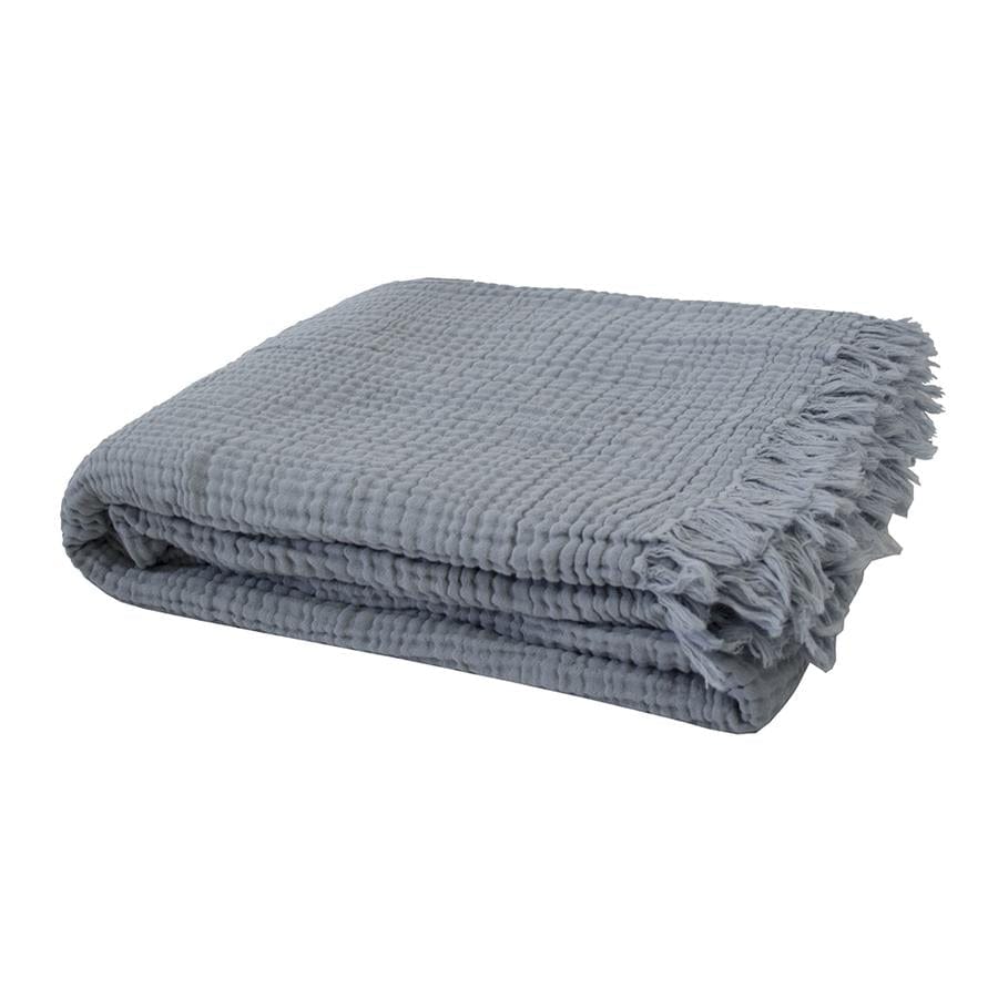 Bambury Blanket Bambury Madalena Throw - Steel Blue