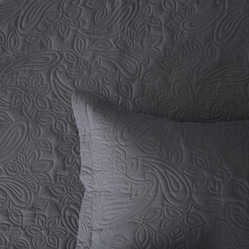 Bambury Coverlet Bambury Paisley Coverlet Set - Charcoal