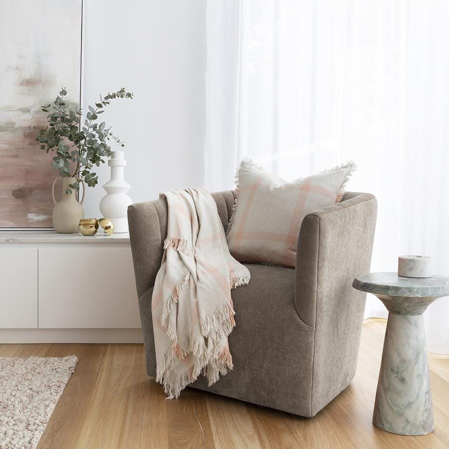 Bambury Blanket Bambury Stewart Throw - Papaya