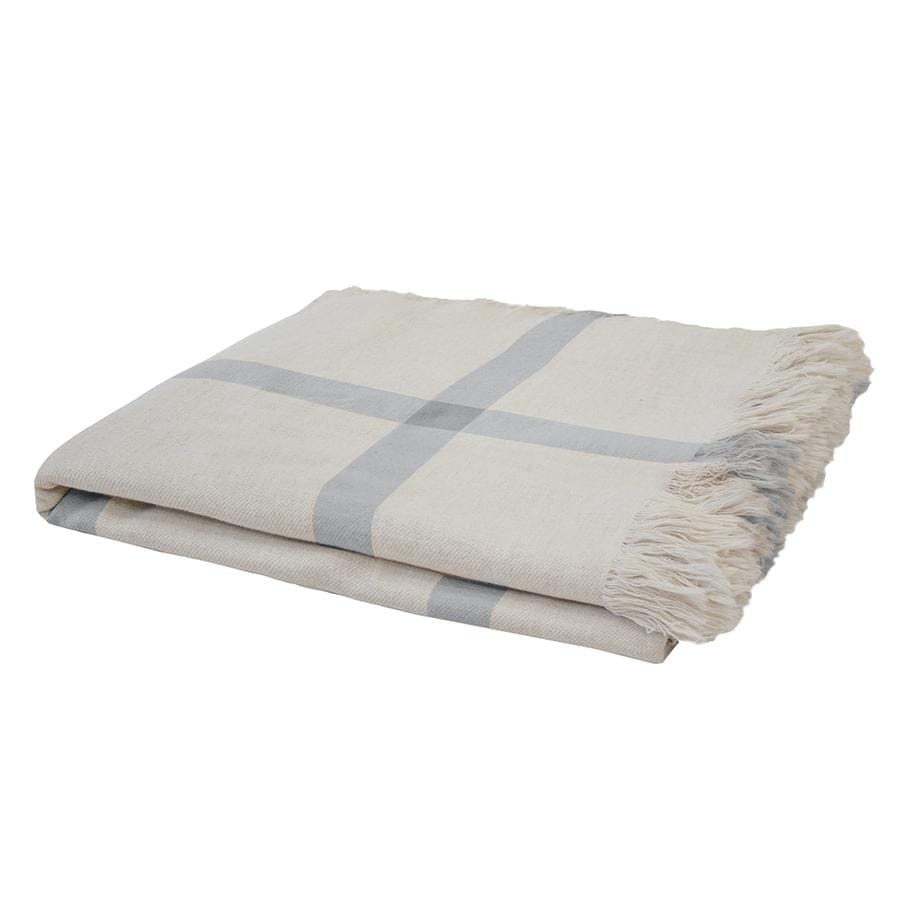 Bambury Blanket Bambury Stewart Throw - Steel Blue