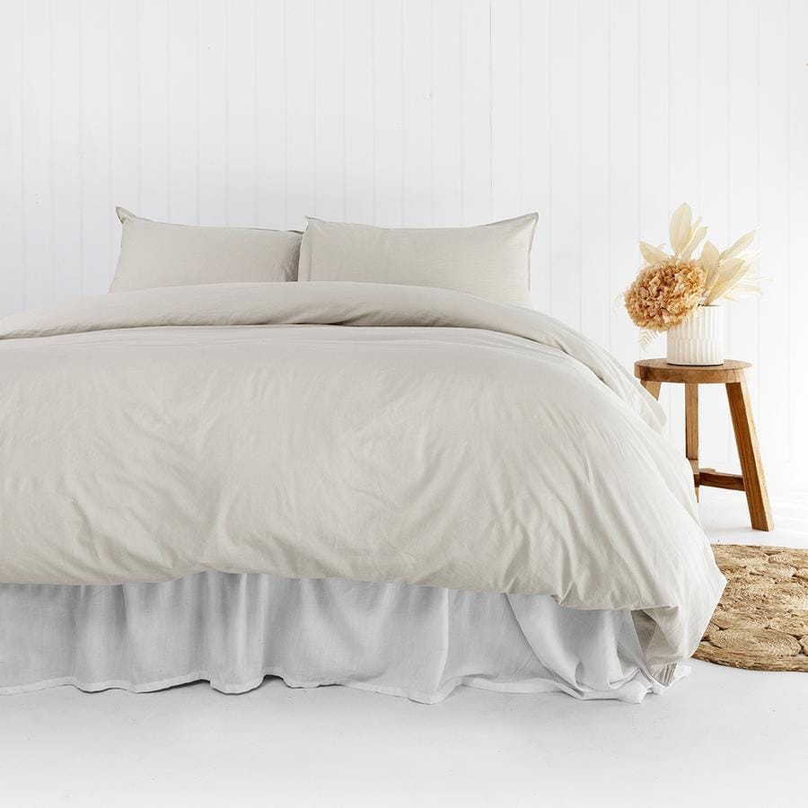 Bambury Quilt Cover Bambury Temple Organic Quilt Cover Sets - PEBBLE
