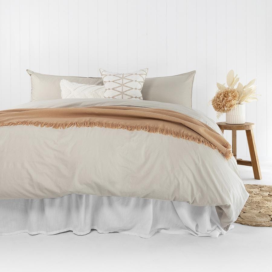 Bambury Quilt Cover Bambury Temple Organic Quilt Cover Sets - PEBBLE