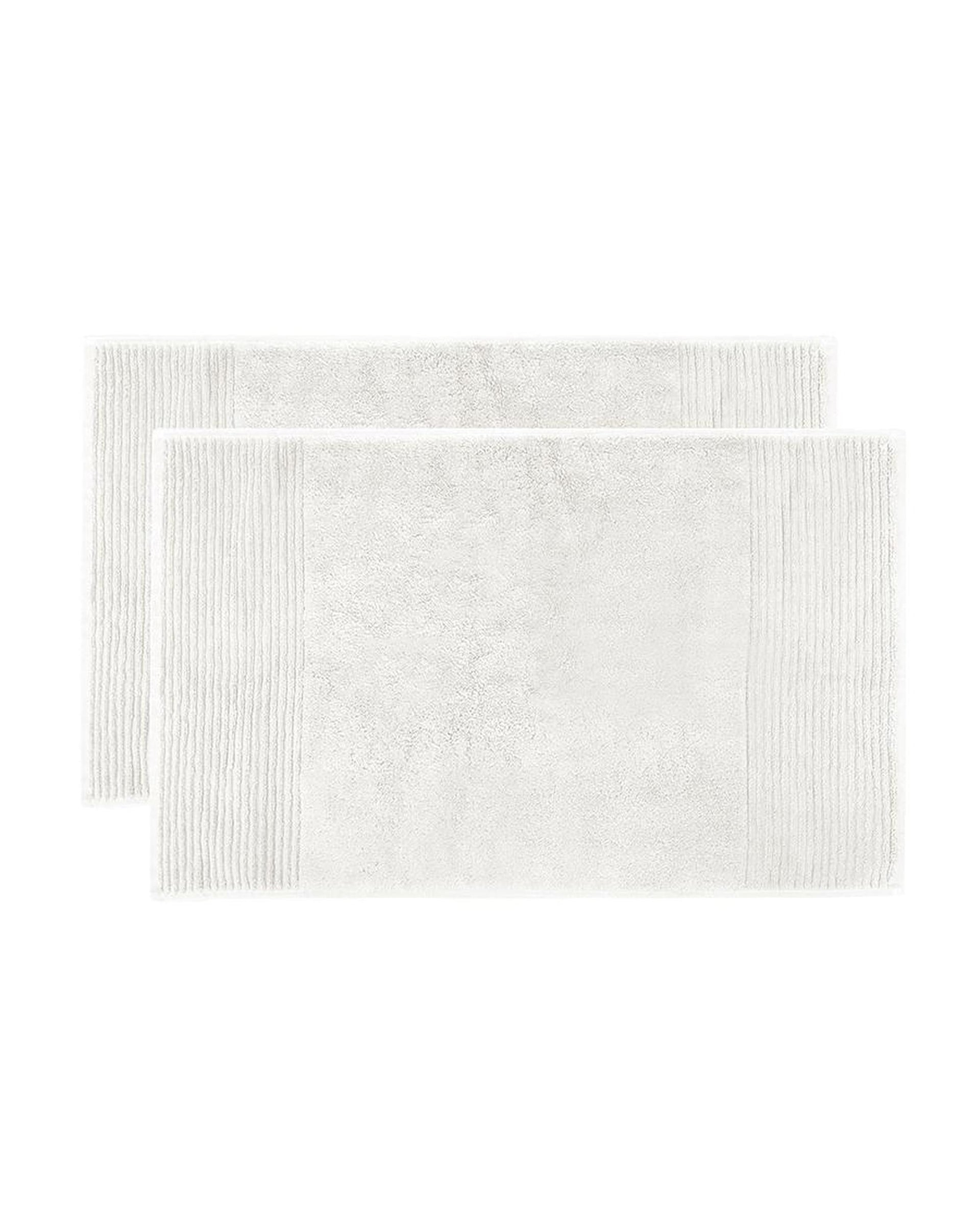 Bambury Bathroom Mat Ivory Bambury Elvire Bath Mats - 2 pack