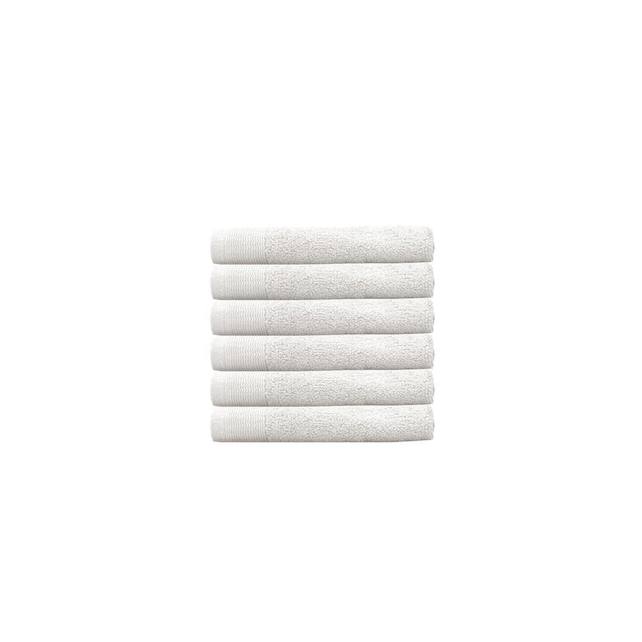 Bambury Bathroom Towel Sets Ivory Bambury Elvire Face Washer - 6 Pack