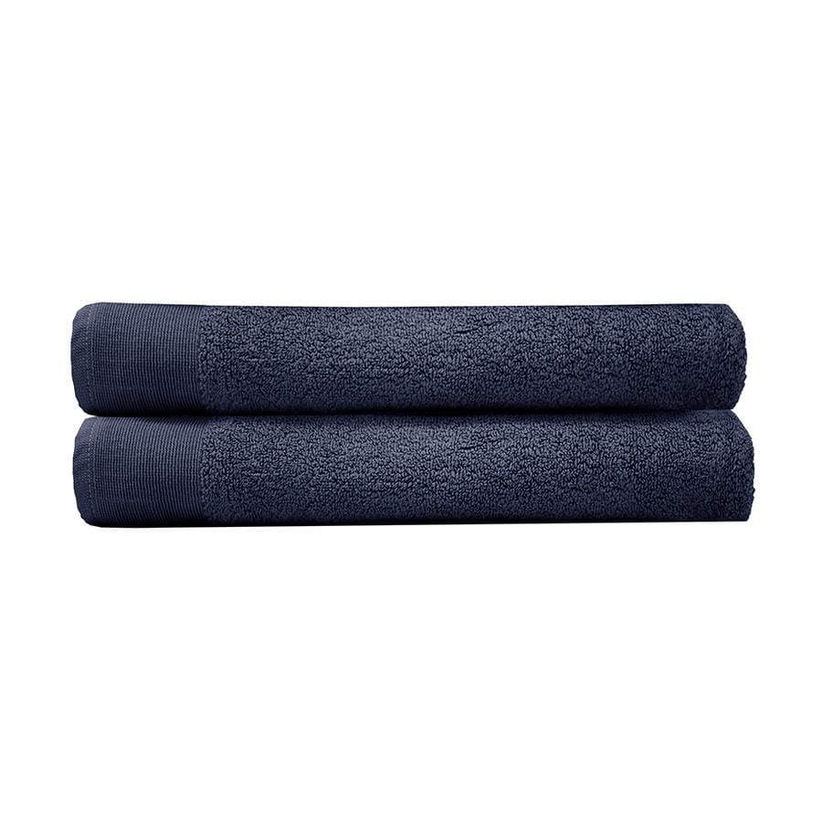 Bambury Bathroom Towel Sets Navy Bambury Elvire Bath Sheet - 2 Pack