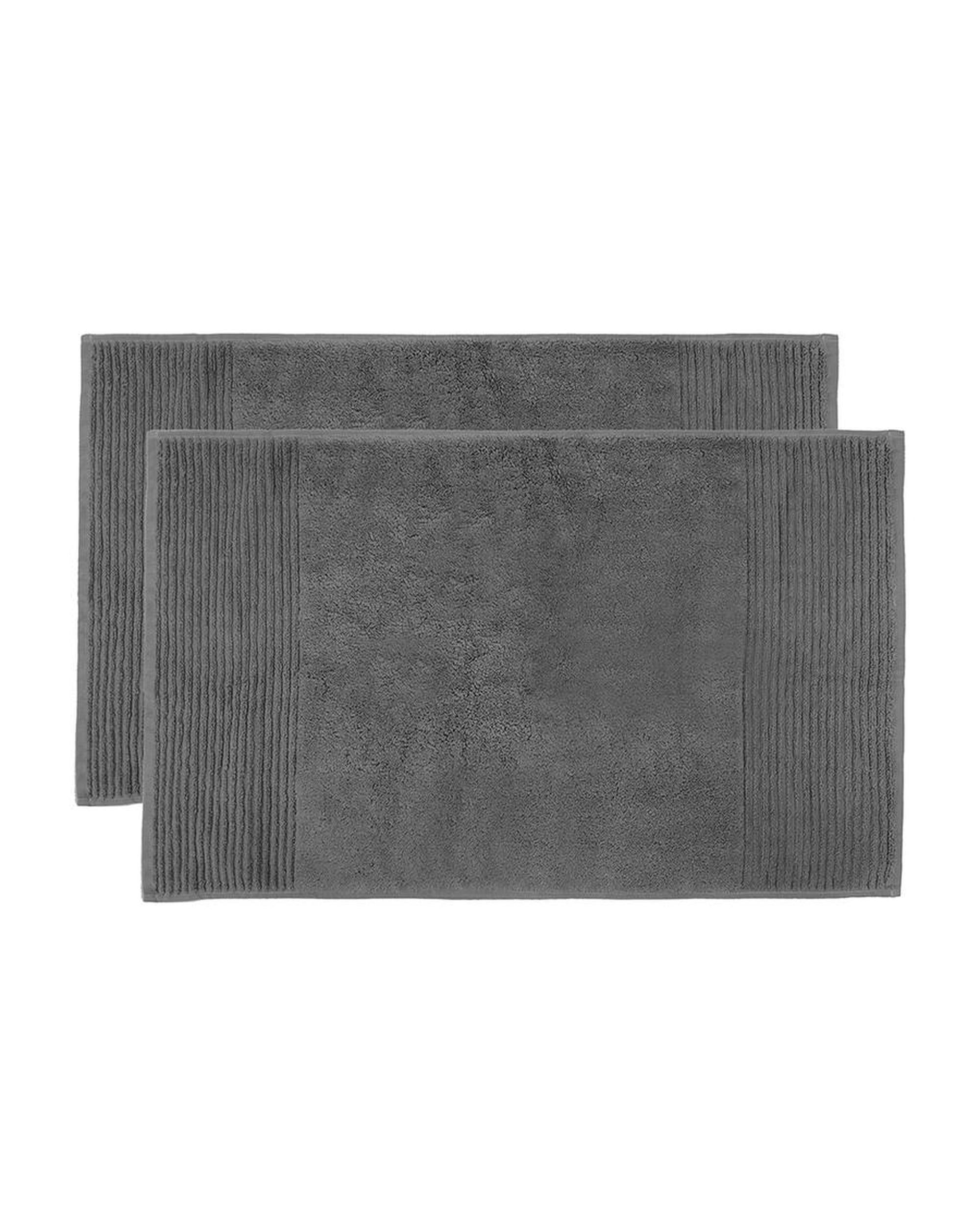 Bambury Bathroom Mat Pewter Bambury Elvire Bath Mats - 2 pack