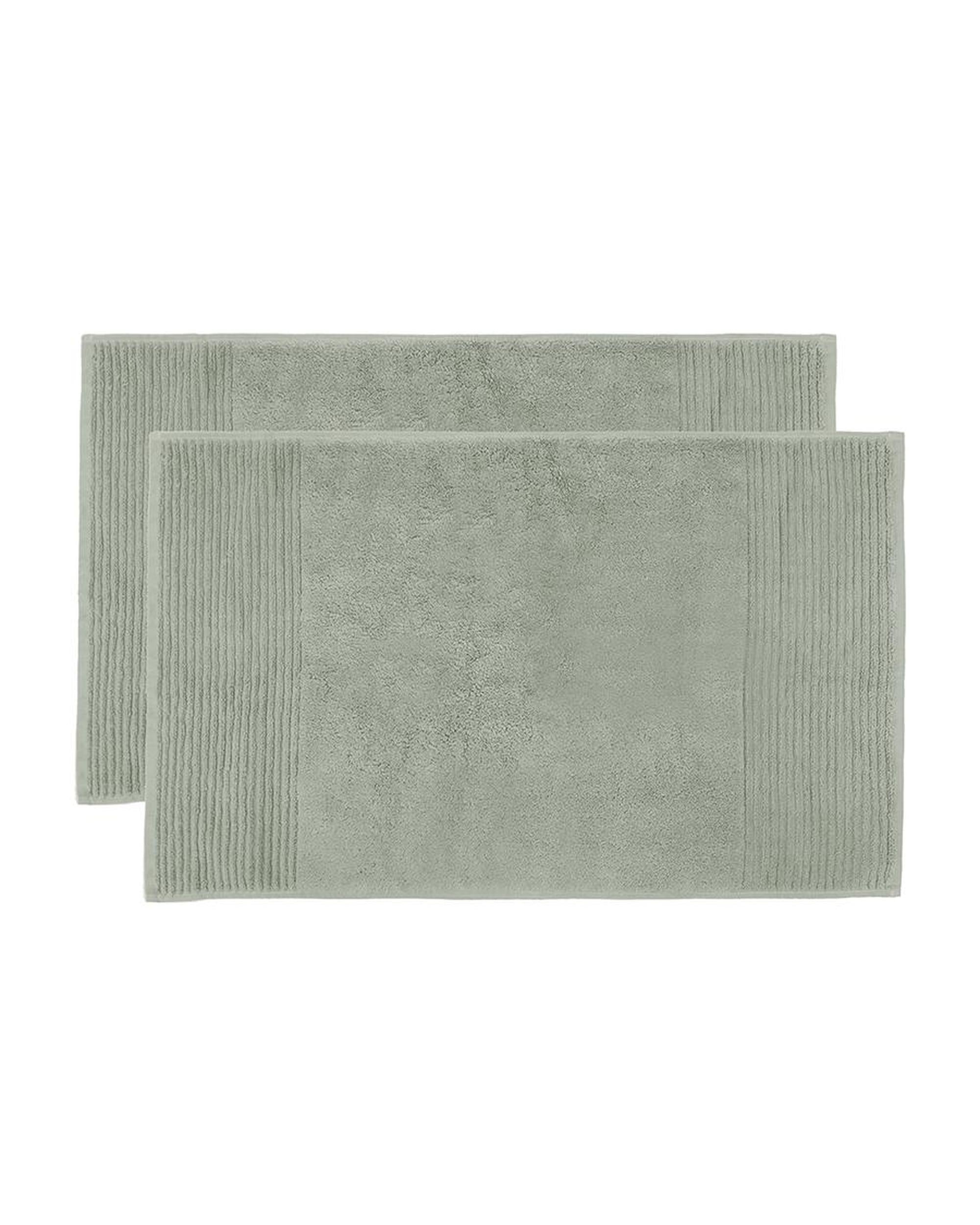 Bambury Bathroom Mat Sage Bambury Elvire Bath Mats - 2 pack